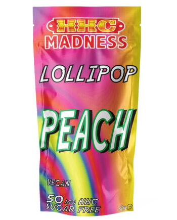 HHC Madness Lollipop - Peach 50mg