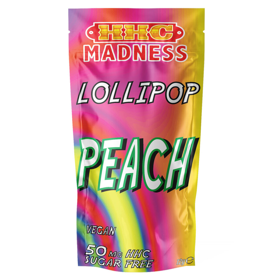 HHC Madness Lollipop - Peach 50mg